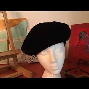 90s Contempo Casual Velvet Tam Beret
